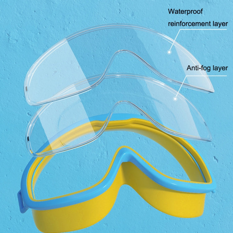 Large Frame Waterproof and Anti-fog HD Transparent Children Swimming Goggles, HD Transparent Swimming Goggles(White), HD Transparent Swimming Goggles(Pink), HD Transparent Swimming Goggles(Blue Yellow), HD Transparent Swimming Goggles(Blue White)...