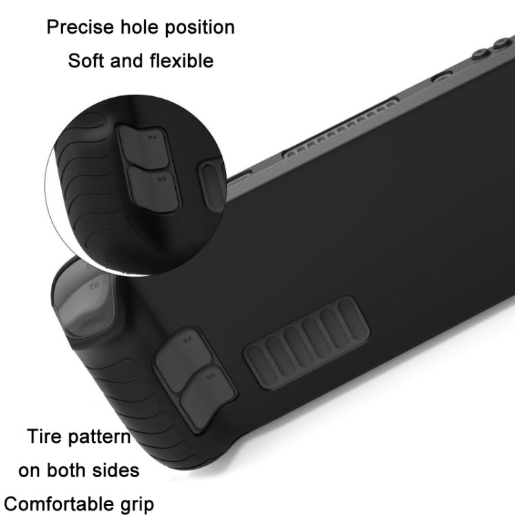 All-Inclusive Silicone Cover With Button Cap For Steam Deck, (Black), (Blue), (Red), (Pink)