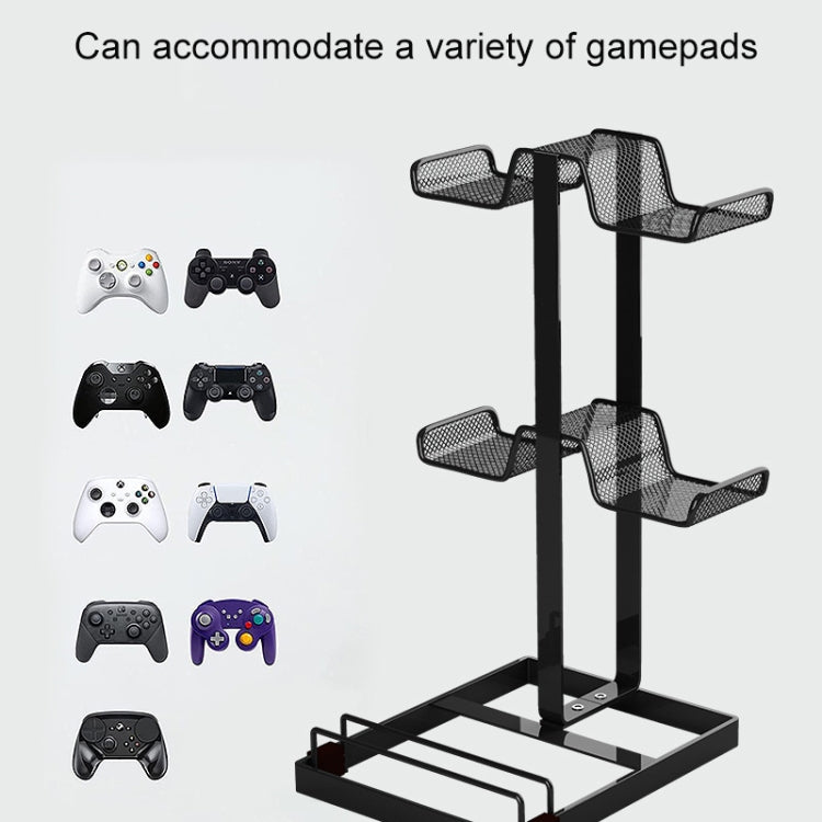 Desktop Headset Gamepad Game Console Storage Bracket, White, Black