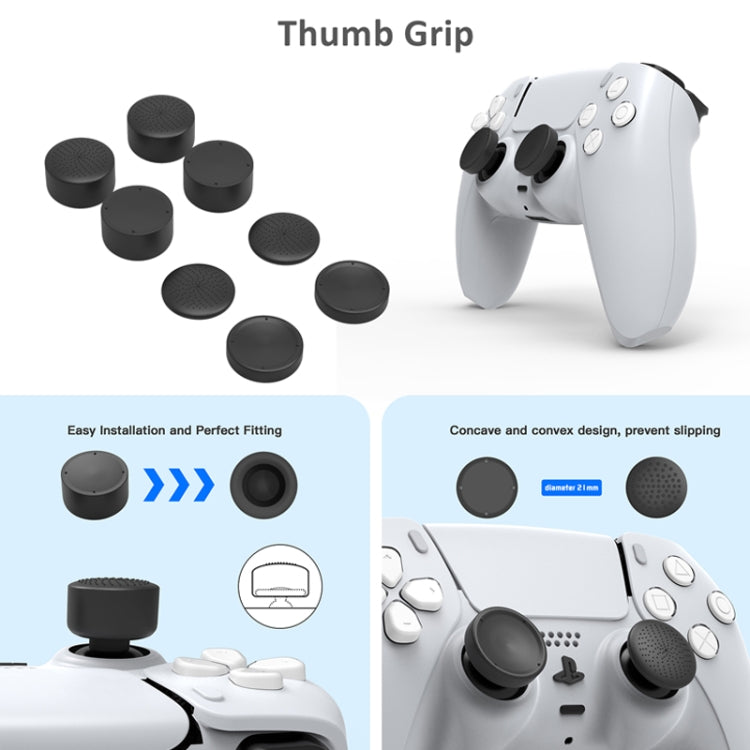 JYS JYS-P5151 For PS5 12 In 1 Handle Charger + Rocker Cap + Privacy Cover + Silicone Cover + Bracket Set, JYS-P5151