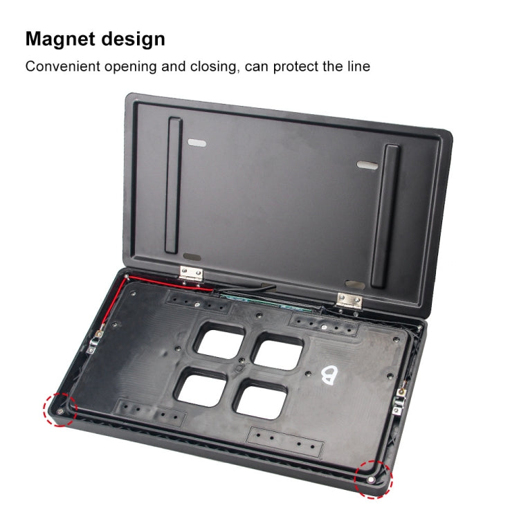 US Standard Car Flip Retractable License Plate Holder Hidden Shutter Cover License Plate Holder, US Standard Flip Retractable