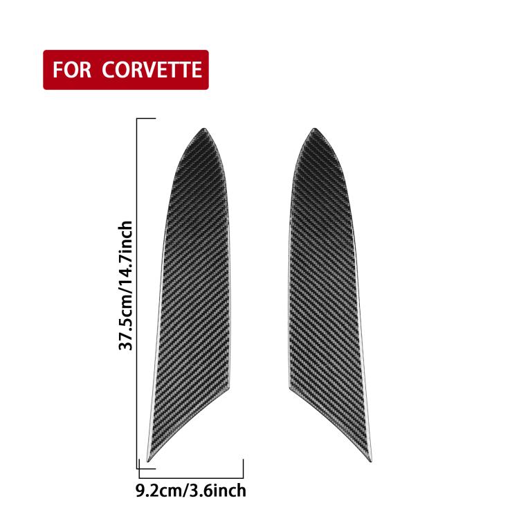 For Chevrolet Corvette C8 2pcs /Set Inner Armrest Panel Sticker
