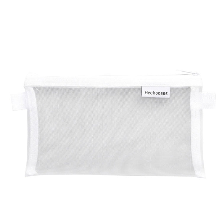 Hechooses D033 Transparent Mesh Exam Portable Pen Bag, Style:, Square (Black), Square (White), Square (Gray), Square (Pink), Square (Blue), Square (Green), Triangle (Black), Triangle (White), Triangle (Gray), Triangle (Pink), Triangle (Blue)...