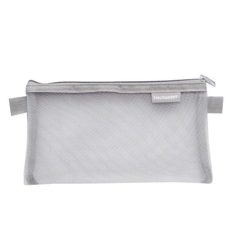 Hechooses D033 Transparent Mesh Exam Portable Pen Bag, Style:, Square (Black), Square (White), Square (Gray), Square (Pink), Square (Blue), Square (Green), Triangle (Black), Triangle (White), Triangle (Gray), Triangle (Pink), Triangle (Blue)...