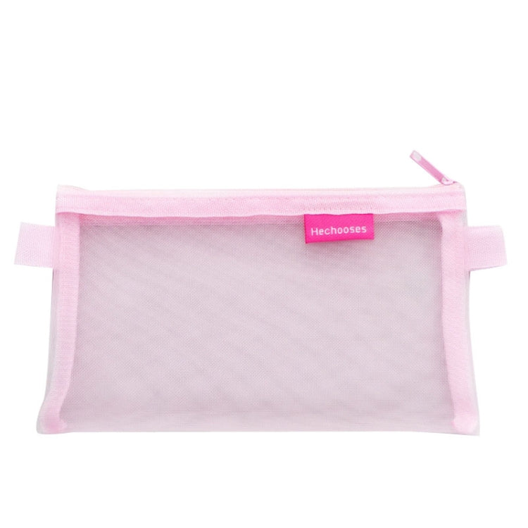 Hechooses D033 Transparent Mesh Exam Portable Pen Bag, Style:, Square (Black), Square (White), Square (Gray), Square (Pink), Square (Blue), Square (Green), Triangle (Black), Triangle (White), Triangle (Gray), Triangle (Pink), Triangle (Blue)...