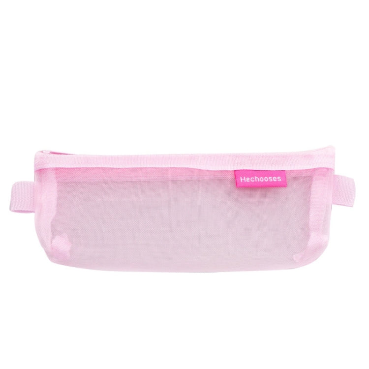 Hechooses D033 Transparent Mesh Exam Portable Pen Bag, Style:, Square (Black), Square (White), Square (Gray), Square (Pink), Square (Blue), Square (Green), Triangle (Black), Triangle (White), Triangle (Gray), Triangle (Pink), Triangle (Blue)...