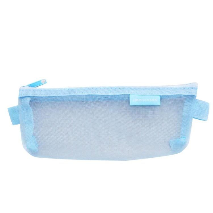 Hechooses D033 Transparent Mesh Exam Portable Pen Bag, Style:, Square (Black), Square (White), Square (Gray), Square (Pink), Square (Blue), Square (Green), Triangle (Black), Triangle (White), Triangle (Gray), Triangle (Pink), Triangle (Blue)...