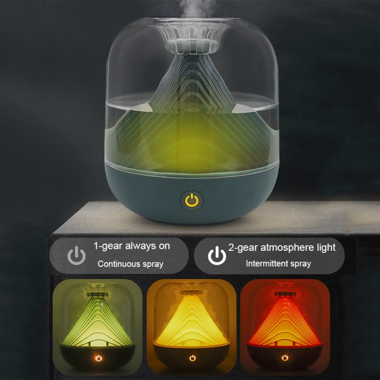 FX-039 USB Charging Ambient Light Humidifier Mountain Mini Wireless Humidifier, Green, White, Wine Red