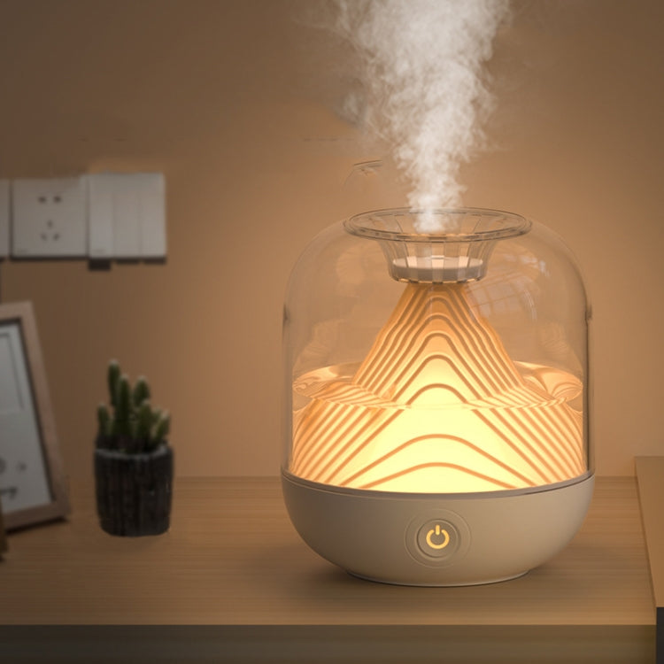 FX-039 USB Charging Ambient Light Humidifier Mountain Mini Wireless Humidifier, Green, White, Wine Red