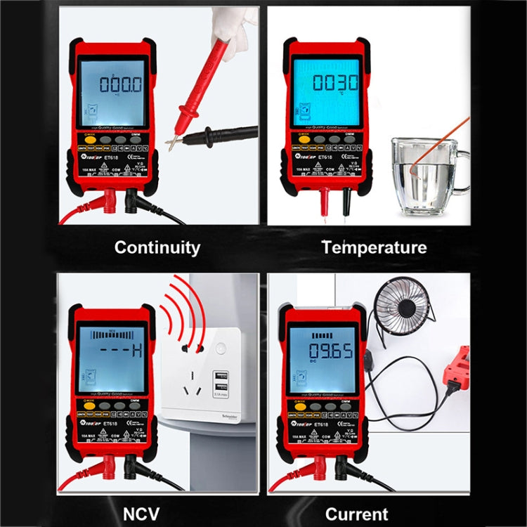 Rechargeable Adjustable Network Cable Tester Wire Tracker POE Cable Tester, ET616 (Red), ET618 (Red)