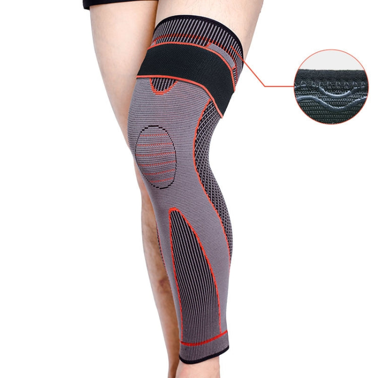 Nylon Knitted Riding Sports Extended Knee Pads, L