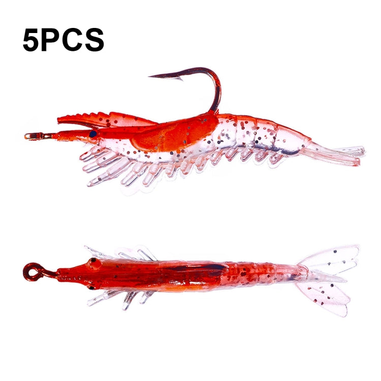 HENGJIA SO077 6cm 3g Lead Wrapped Shrimp Soft Lure Sea Bass Fake Lure, SO077 4, SO077 1, SO077 2, SO077 3