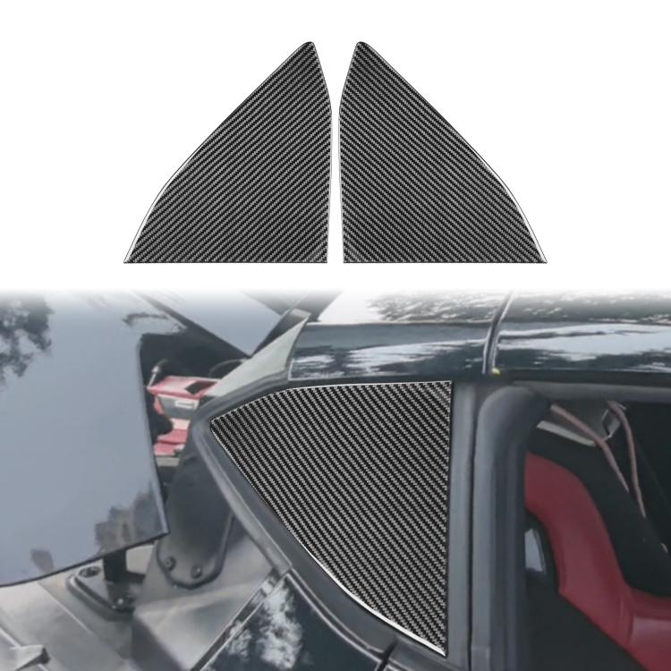 For Chevrolet Corvette C8 2pcs /Set Rear Triangle Window Decoration Sticker