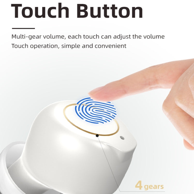 GM-902 Wireless Magnetic Charging Hearing Aids Elderly Sound Amplifier, (Red Blue+Black), (Skin-color+White), (Skin-color+Black)
