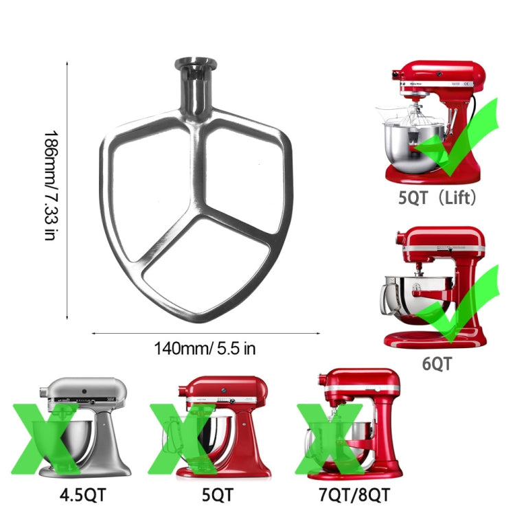 Stainless Steel Accessories, For KitchenAid 5QT Mixer Head, For KitchenAid  6QT Mixer Head, For KitchenAid Stand Mixer 5QT  Whip Whisk, For Kitchenaid Stand Mixer 5QT Dough Hook, For KitchenAid Stand Mixer 6QT Whip Whisk...