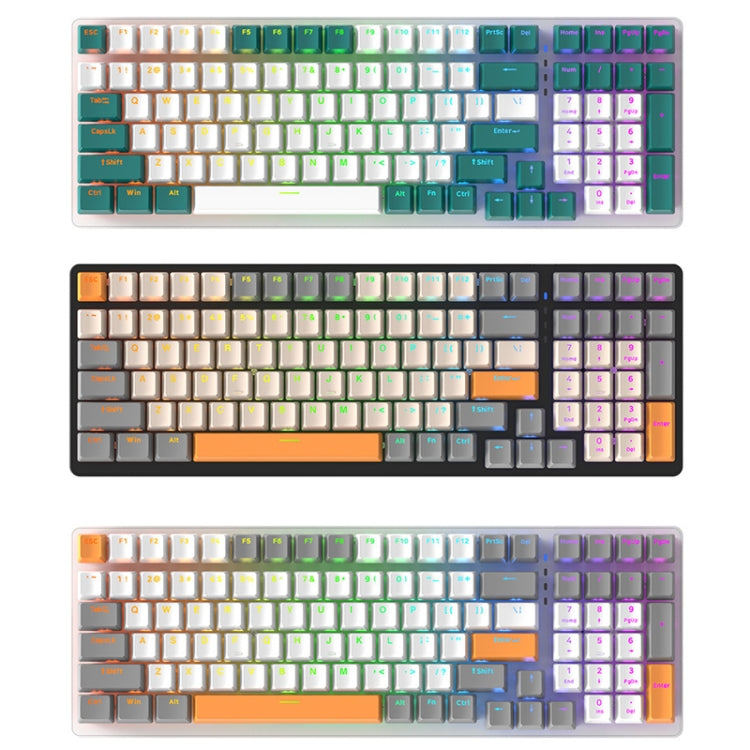 ZIYOU LANG  K3 100 Keys Game Glowing Wired Mechanical Keyboard, Cable Length: 1.5m, Style:, K3 Water Green Version Green Axis, K3  Water Green Version Red Axis, K3 Bee Version Red Axis, K3 Micro Light Hot Plug Version Red Axis...