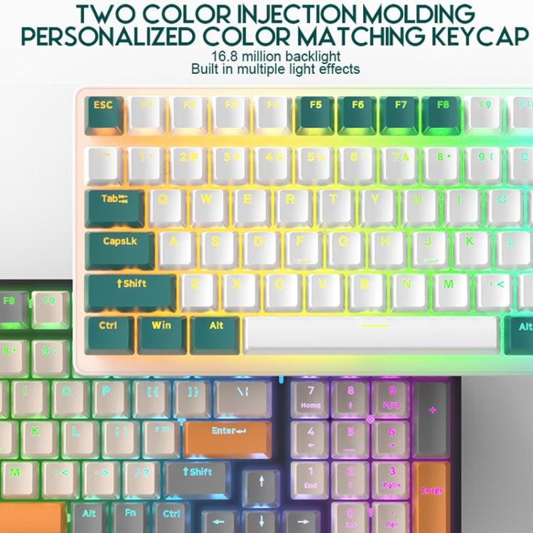 ZIYOU LANG  K3 100 Keys Game Glowing Wired Mechanical Keyboard, Cable Length: 1.5m, Style:, K3 Water Green Version Green Axis, K3  Water Green Version Red Axis, K3 Bee Version Red Axis, K3 Micro Light Hot Plug Version Red Axis...