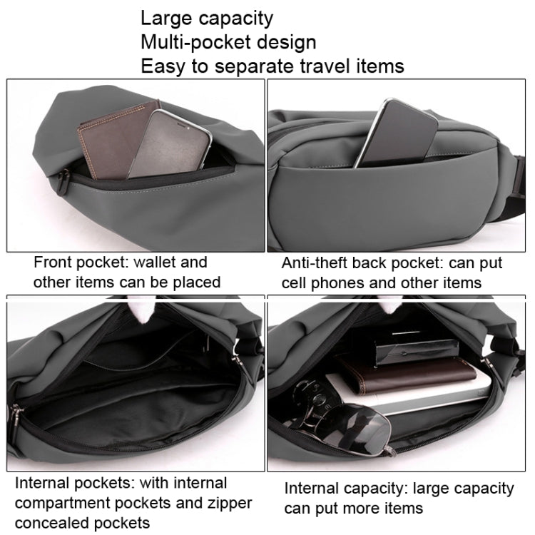 HAOSHUAI 1100-20 Men Waist Bag Outdoor Running Mobile Phone Bag, 1100-20 Army Green, 1100-20 Dark Blue, 1100-20 Black