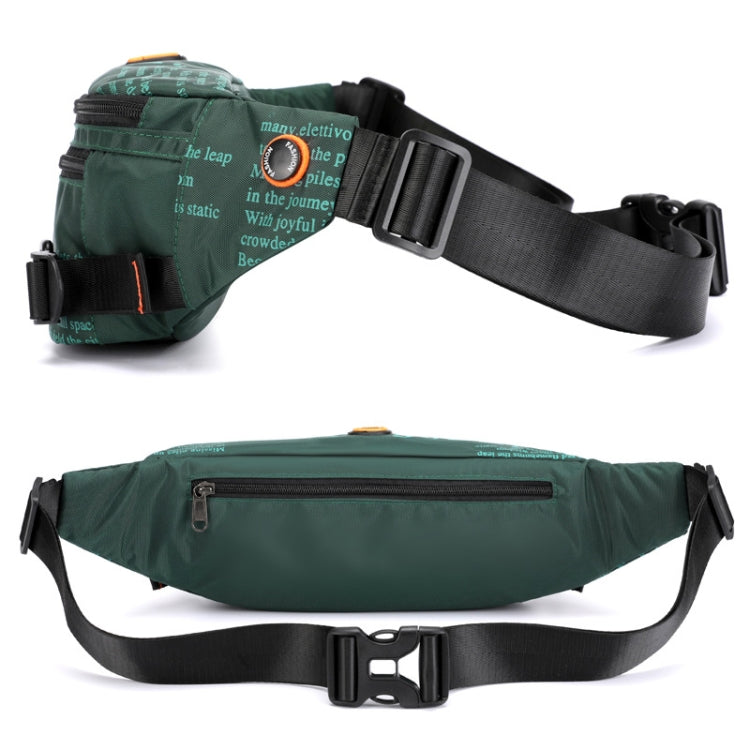 HAOSHUAI 5132 Outdoor Men Waist Bag Sports Running Chest Bag, 5132 Dark Green, 5132 Camouflage, 5132 Dark Blue, 5132 Black, 5132 Army Green