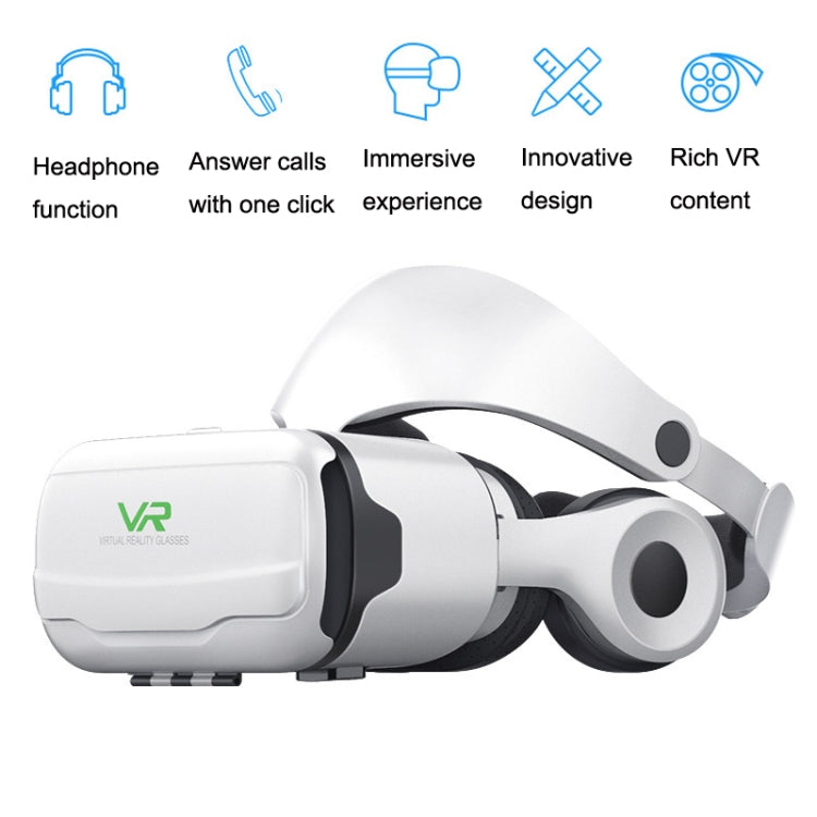 Mobile Phone 3D Virtual Reality VR Game Helmet Glasses With Headset, G02EF