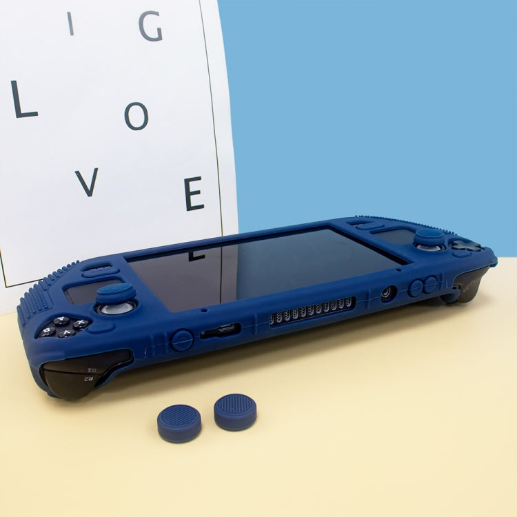 For Steam Deck V V4-1 Silicone Non-slip Protective Case for Pocket Consoles with Holder Function, V4-1(Green), V4-1(Blue), V4-1Black), V4-1(Red)