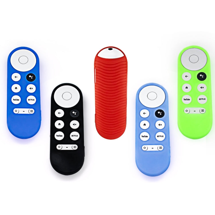 For Google Chromecast 2020 Y16 Remote Control Anti-fall Silicone Protective Case, Y16 (Black), Y16 (Red), Y16 (Blue), Y16 (Luminous Green), Y16 (Luminous Blue)