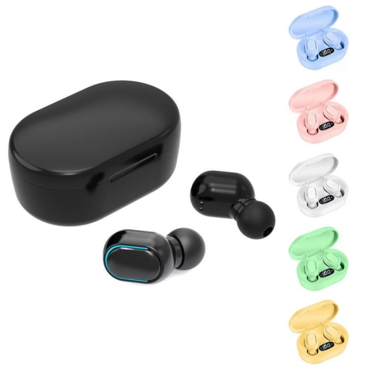 E7s Digital Sports Waterproof TWS Bluetooth 5.0 In-Ear Headphones, E7s (Green), E7s (Black), E7s (White), E7s (Yellow), E7s (Blue), E7s (Pink)