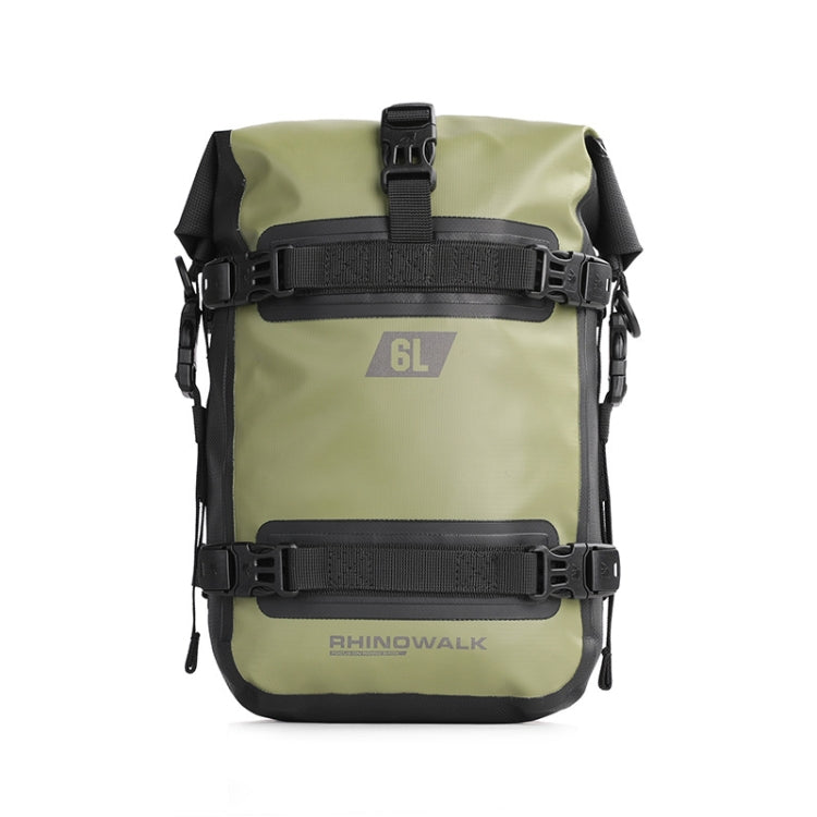 Rhinowalk MT2206 6L Waterproof Motorcycle Bumper Bag Outdoor Riding Bag, 6L(Black), 6L(Green)