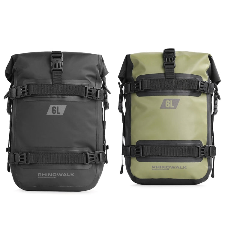Rhinowalk MT2206 6L Waterproof Motorcycle Bumper Bag Outdoor Riding Bag, 6L(Black), 6L(Green)