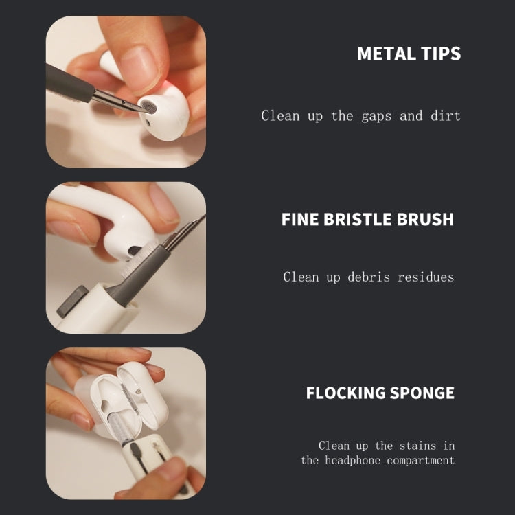 SYT-05 6-in-1 Bluetooth Earphone Clean Pen Brush Computer Keyboard Cleaning Tool, SYT-05