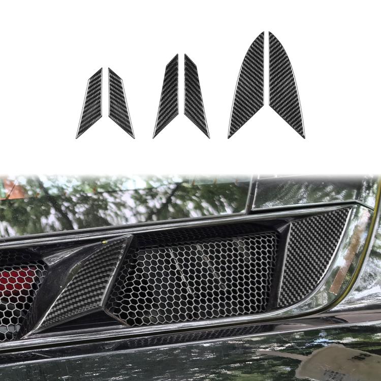 For Chevrolet Corvette C8 6pcs /Set Engine Side Air Vent Stickers