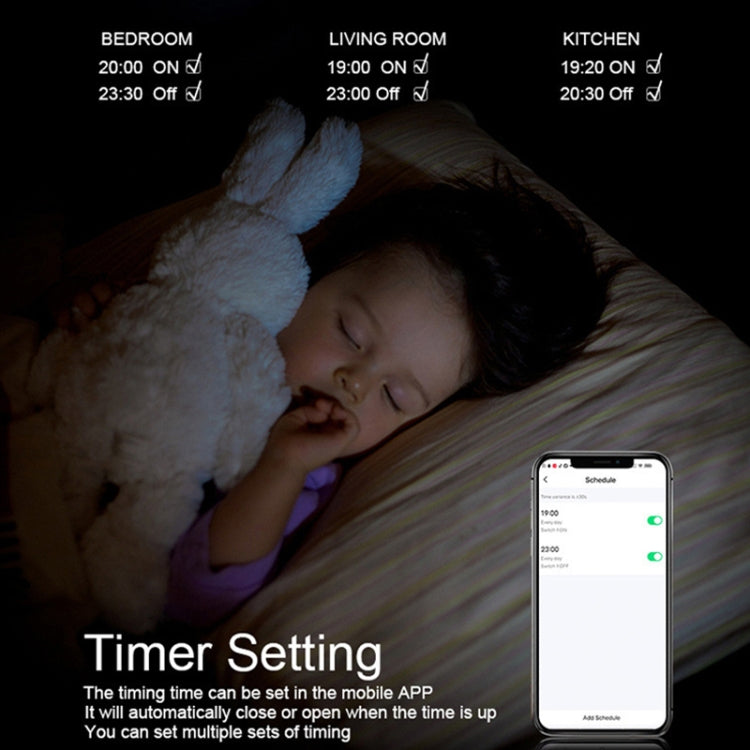 Tuya ZigBee Smart Single-fire Zero-fire Sharing Switch Phone Control Voice Panel EU Plug, Spec:, 1 Button, 2 Buttons, 3 Buttons