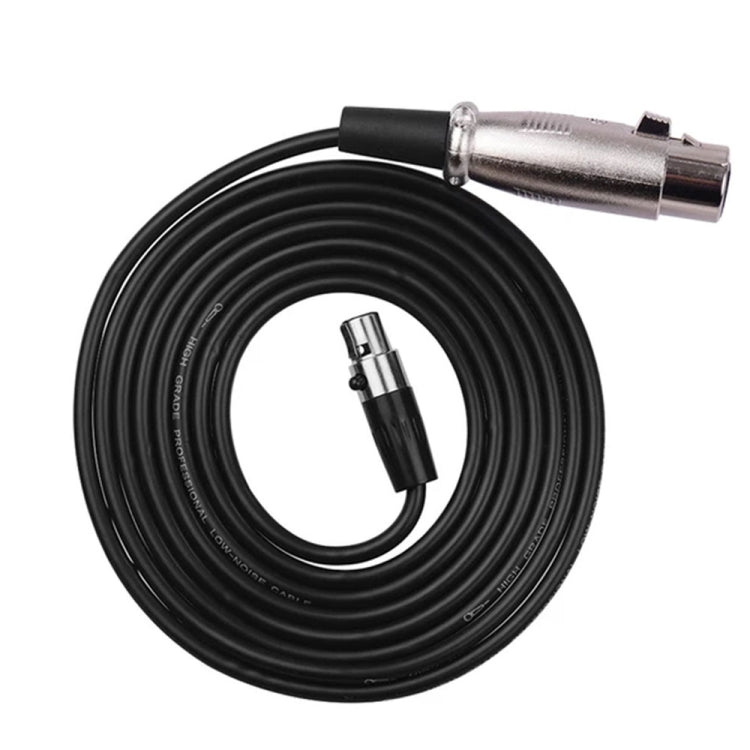 Xlrmini Caron Female To Mini Female Balancing Cable For 48V Sound Card Microphone Audio Cable, Length:, 0.5m, 1m, 1.5m, 2m, 3m, 5m, 10m