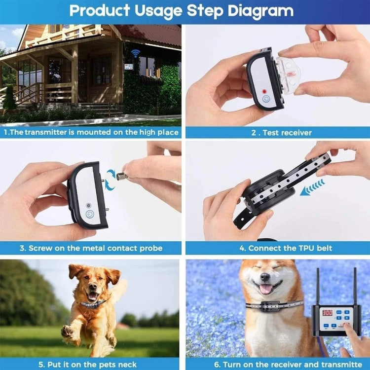 Outdoor Wireless Electronic Pet Fence Night Reflective Collar, Specification:, One for One, One for Two, One for  Three