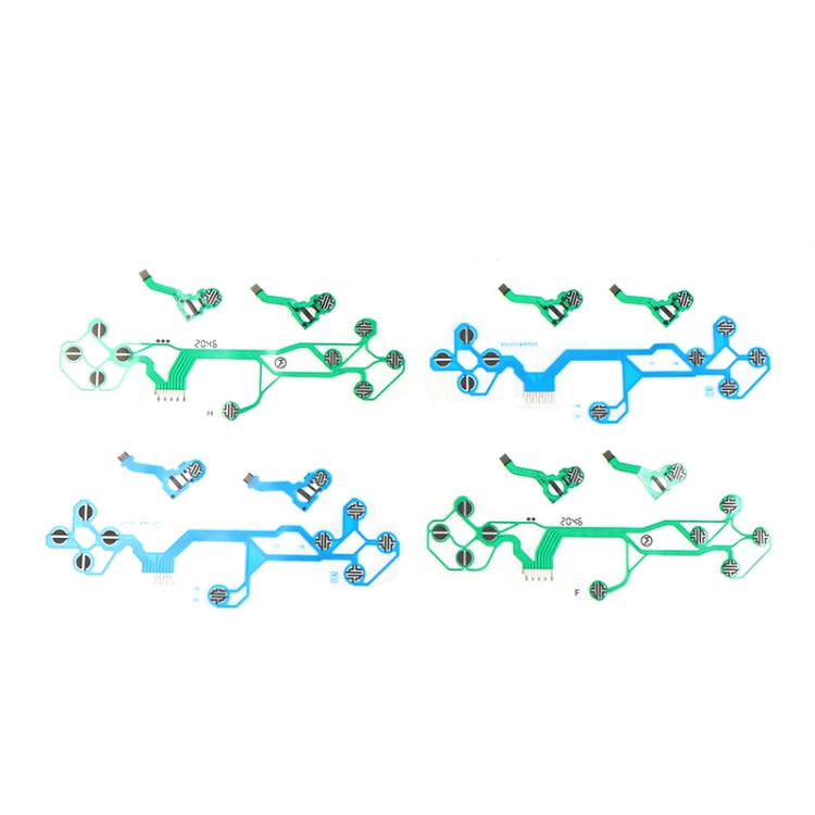 For PS5 V1 Controller 2sets Button Ribbon Circuit Board Conductive Film, Conductive Film(Green)