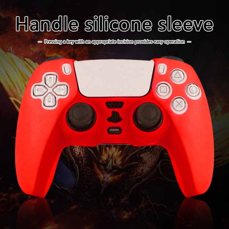 For PS5 Controller Silicone Case Protective Cover, White, Black, Camouflage Blue, Camouflage Red, Camouflage Green