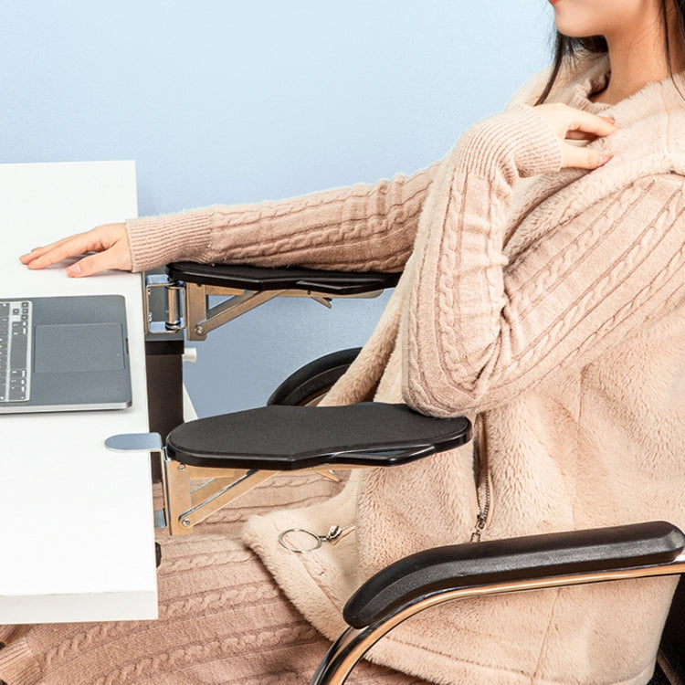 Punch-free Computer Desk Sponge Pad Hand Bracket Multifunctional Desk Elbow Rest, Basic, Folding, Folding Rotating