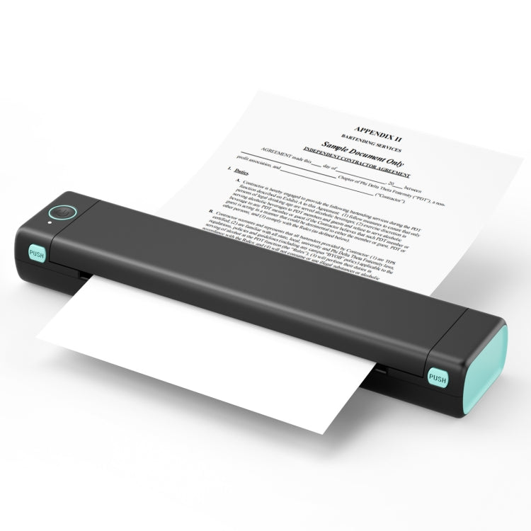 M08F Bluetooth Wireless Handheld Portable Thermal Printer, Black Green A4 Version, Black A4 Version, White A4 Version, White Orange A4 Version, Green A4 Version, Pink A4 Version, Gray A4 Version, Silver A4 Version, Black Green Letter Version...