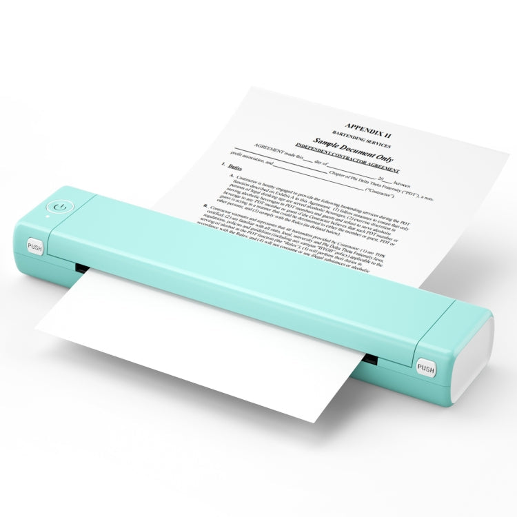 M08F Bluetooth Wireless Handheld Portable Thermal Printer, Black Green A4 Version, Black A4 Version, White A4 Version, White Orange A4 Version, Green A4 Version, Pink A4 Version, Gray A4 Version, Silver A4 Version, Black Green Letter Version...