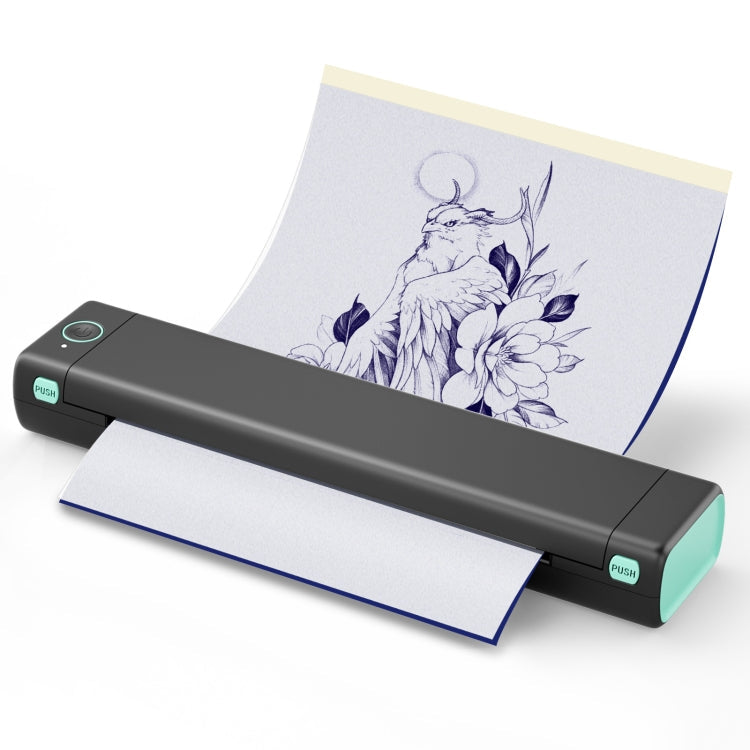M08F Bluetooth Wireless Handheld Portable Thermal Printer, Black Green A4 Version, Black A4 Version, White A4 Version, White Orange A4 Version, Green A4 Version, Pink A4 Version, Gray A4 Version, Silver A4 Version, Black Green Letter Version...