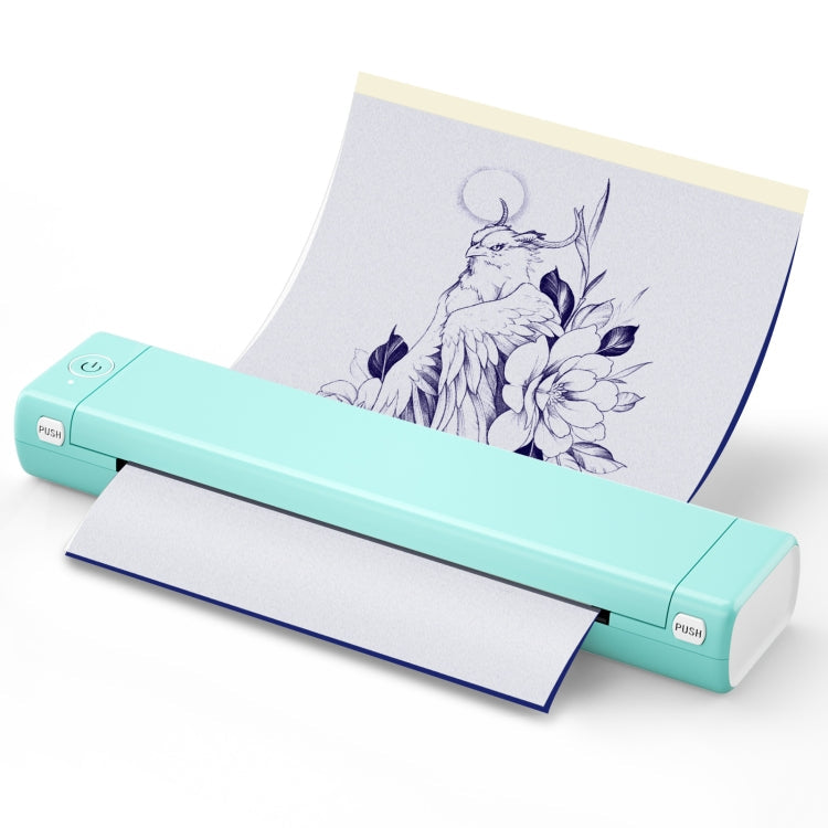 M08F Bluetooth Wireless Handheld Portable Thermal Printer, Black Green A4 Version, Black A4 Version, White A4 Version, White Orange A4 Version, Green A4 Version, Pink A4 Version, Gray A4 Version, Silver A4 Version, Black Green Letter Version...