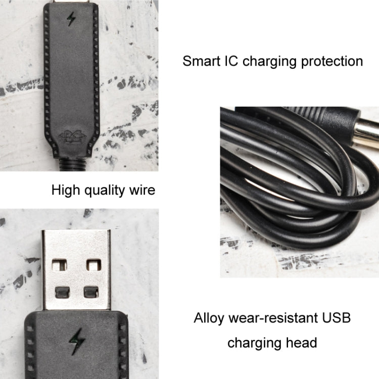 10pcs 3.7V IC Circuit Protection Lithium Battery USB Straight Head Charging Cable, 2.0mm, 3.5mm, 5.5mm
