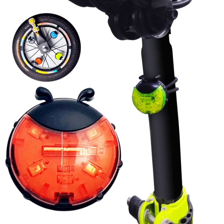 Ladybug Wheel Light Children Balance Bike Bicycle Hub Light, Manual Red