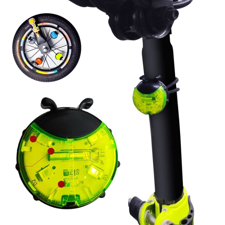 Ladybug Wheel Light Children Balance Bike Bicycle Hub Light, Manual Red