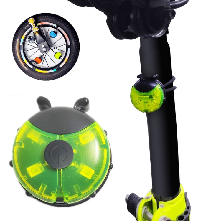 Ladybug Wheel Light Children Balance Bike Bicycle Hub Light, Manual Red