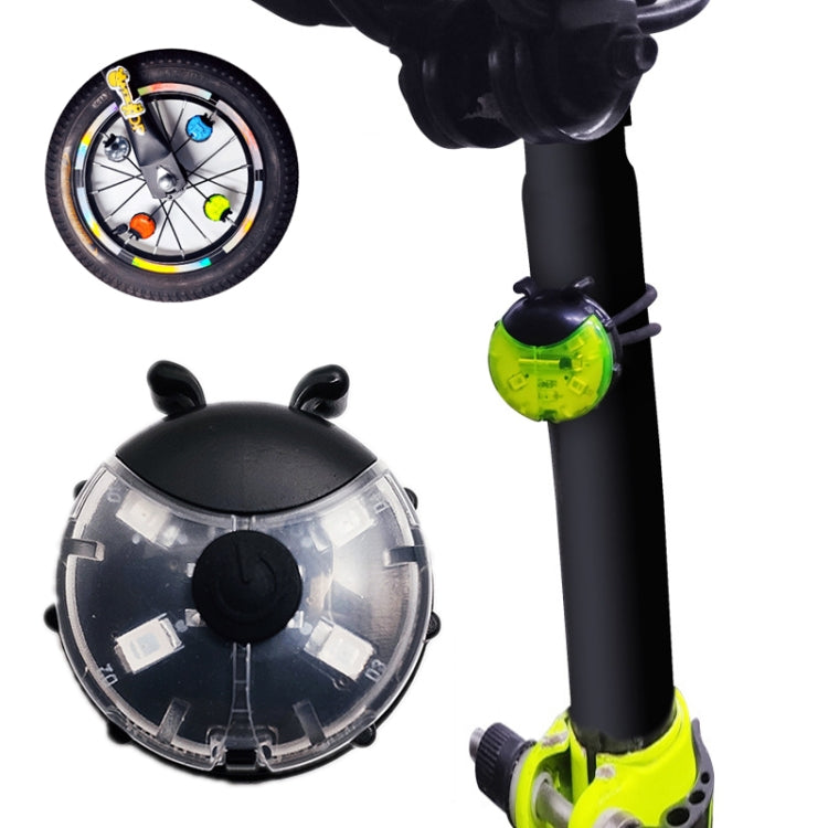 Ladybug Wheel Light Children Balance Bike Bicycle Hub Light, Manual Red