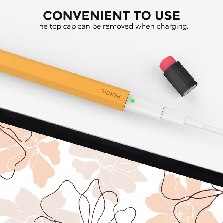 AhaStyle PT180-2 Silicone Protective Case Anti-Slip And Anti-Drop Capacitive Pen Case, For Apple Pencil 2, For Apple Pencil 1