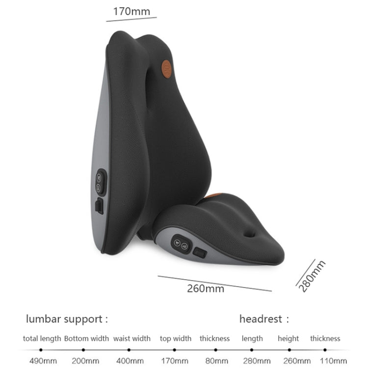 SR-21 Car Lumbar Cushion Headrest Seat Memory Foam Accessories, Style:, Ordinary Headrest (Black), Ordinary Headrest (Gray), Ordinary Headrest (Brown), Massage Headrest (Black), Massage Headrest (Gray), Massage Headrest (Brown)...
