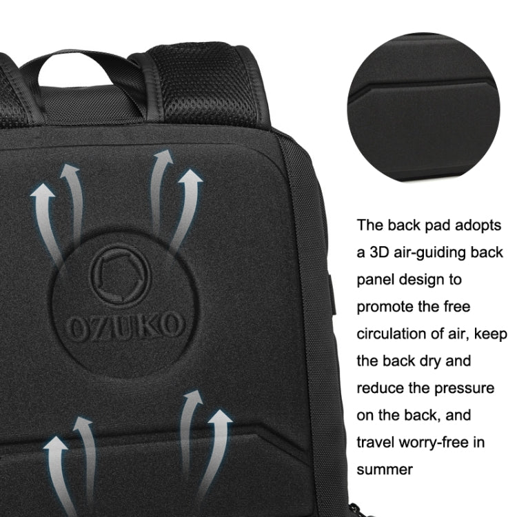 Ozuko 9587 Men Backpack Sports Helmet Men Backpack Breathable Waterproof And Wear-resistant