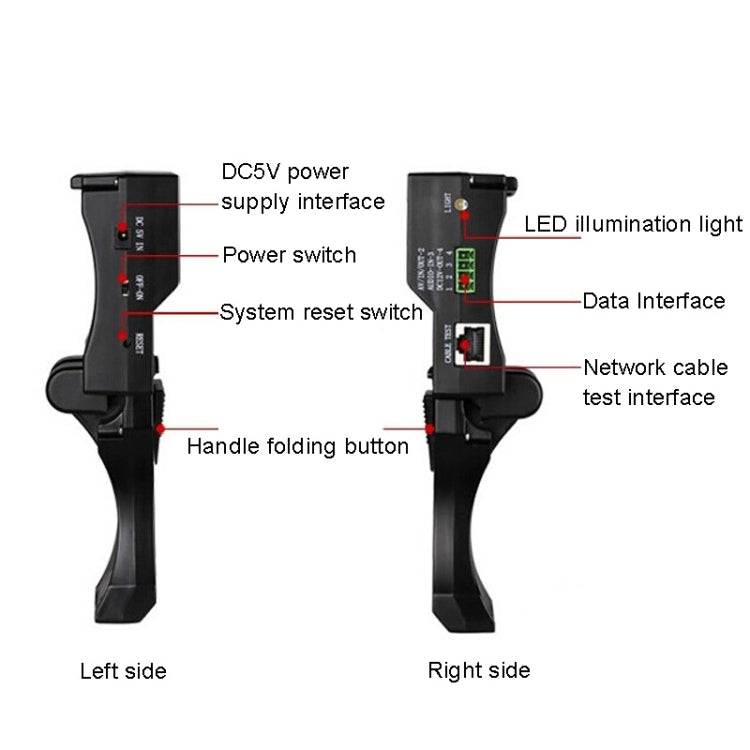 JSK-4300B 4.3 inch Handheld 12V Output Network Cable Monitoring Tester, 4.3 inch (With UK Plug Power Adapter), 4.3 inch (With AU Plug Power Adapter), 4.3 inch (With US Plug Power Adapter), 4.3 inch (With EU Plug Power Adapter)